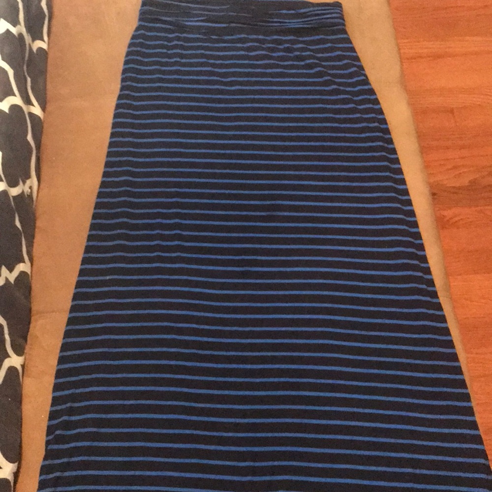 JCrew maxi shirt in Navy and Royal
